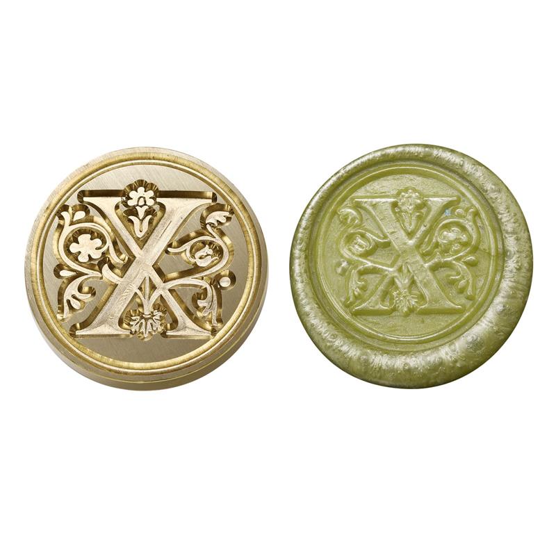Wax Seal Copper Head Curlicue Vintage 26 Letters DIY Scrapbooking Vintage Wax Sealing Stamp Invitation/Envelop Gift