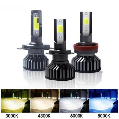 H1, H7, H4, H11 ampuller için F2 COB lamba boncuklu süper parlak spot araba LED farı.