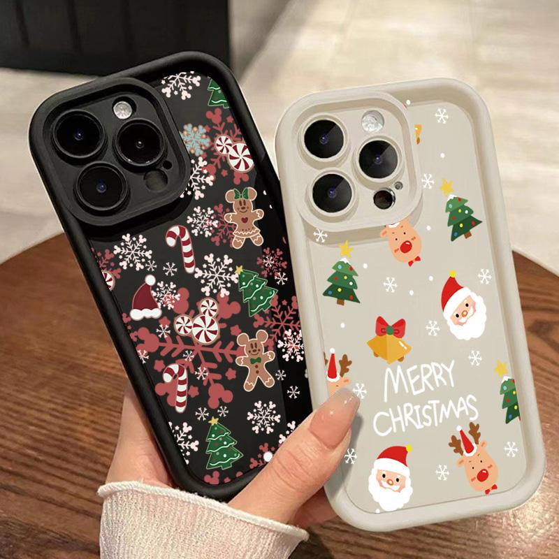 Christmas Happy Theme Hot Print Case For Xiaomi Redmi 14C 13C 12C 13 12 Redmi Note 14 13 12 Pro Plus 5G 12S 11S 11 10S 10 Cover