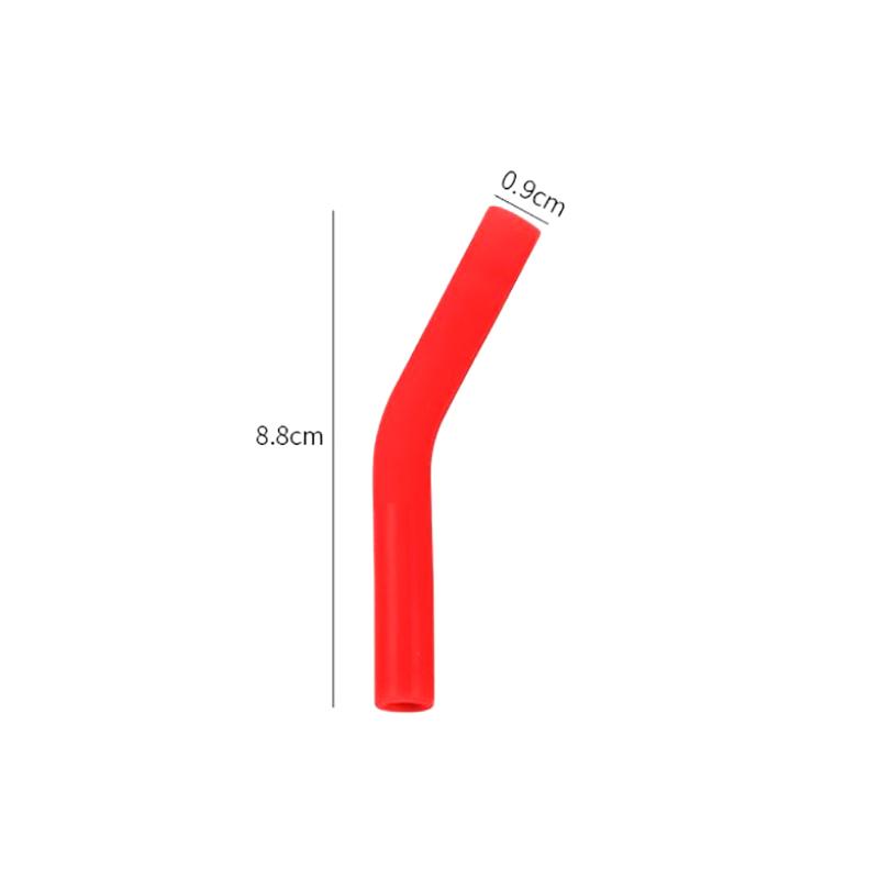 6Pcs/Set Soft Silicone Straw Covers Straws Tips Covers Fit For 9Mm Wide Reusable Stainless Steel Straw Nozzles