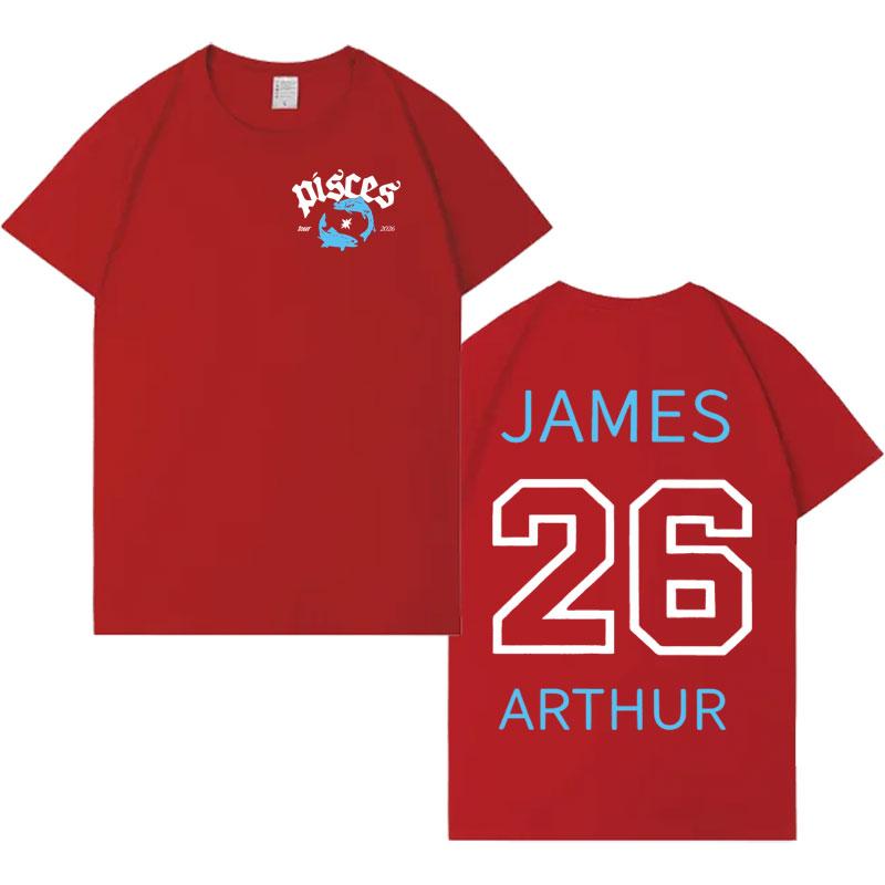 Singer James Arthur 2026 Fashion Album Tour Tee Mens Gothic Clothes Aesthetic Cozy Pop Springsummer Short Sleeve Top