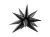 Partydeco Foil Balloon 3D Star 70Cm Black