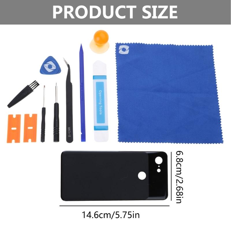 Handy Rückglas Rückwand Rücktür Gehäuse für Pixel 3 5.5" Handy Zubehör Ersatz Rückglasabdeckung