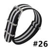 18MM 20MM 22MM Nylon Watch Band Sport Casual Straps Replacement With Stainless Steel Buckle For Men Women's Watch Accessories