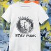 Stay Punk Graphic T Shirt Vintage Punk Style Unisex Cotton Tee