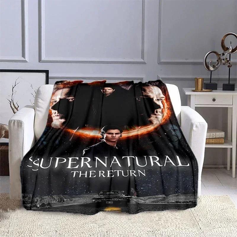 Movie Supernatural - Evil Power Printed Blanket, Fashion Warm Flange Blanket, Picnic Blanket, Bed Blanket, Birthday Gift
