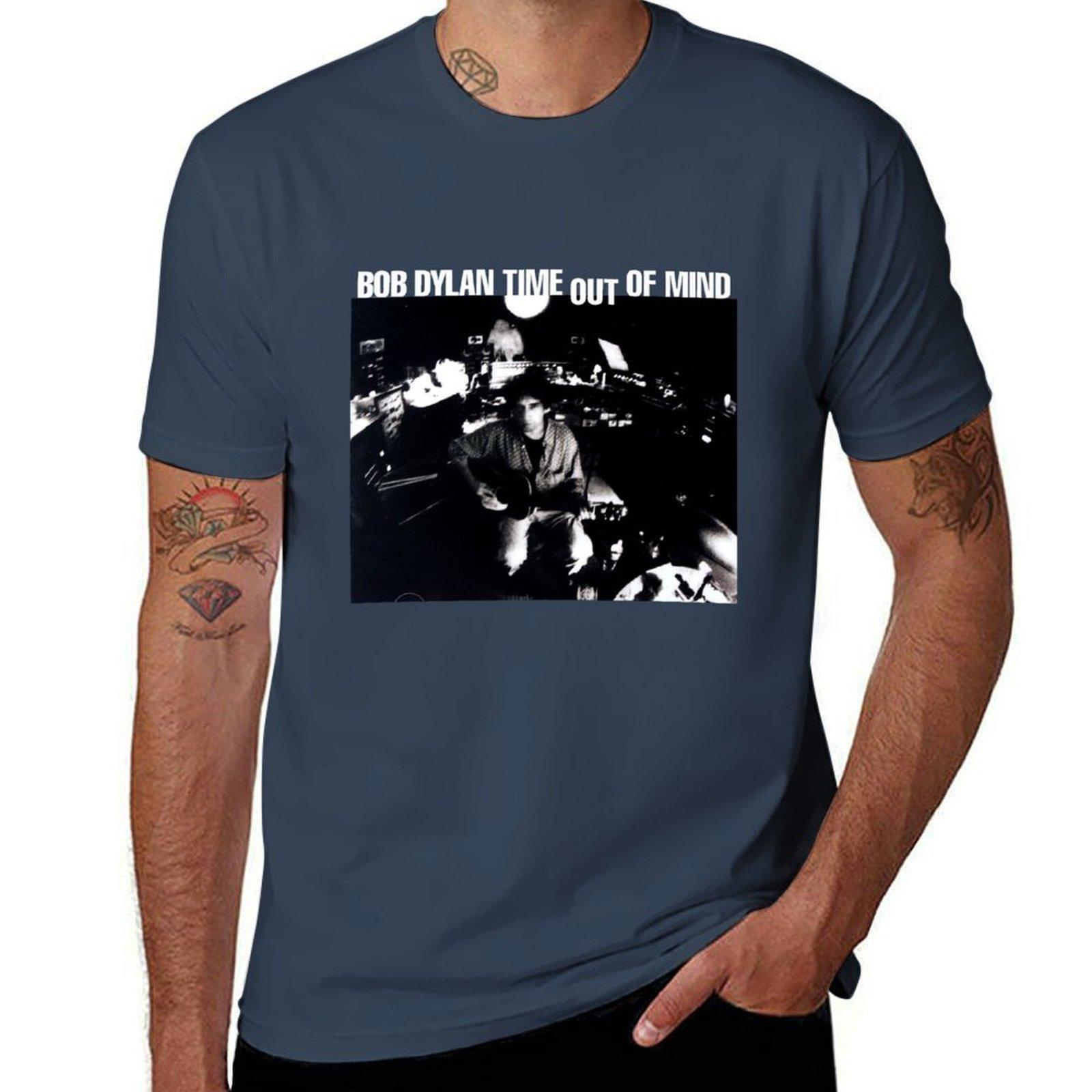 Bb Dyln Time Out Of Mind Album Cover Tshirt Long Lasting Casual Tshirt S