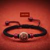 Peachwood Zodiac Red Rope Bracelet Men's Lucky Beads Woven Hand Strap Girls Kids Natural Cinnabar Bracelet Snake