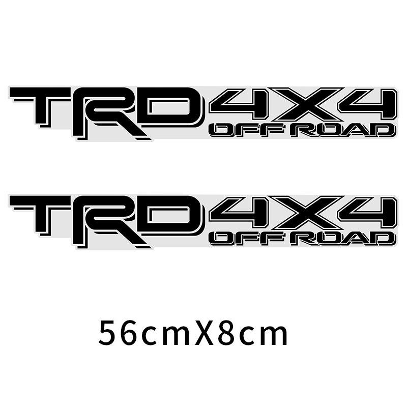 Pickup Truck Sticker TRD4x4 Off-Road Sticker for Toyota Tacoma Tantu Body Modification Sticker 2-piece Set