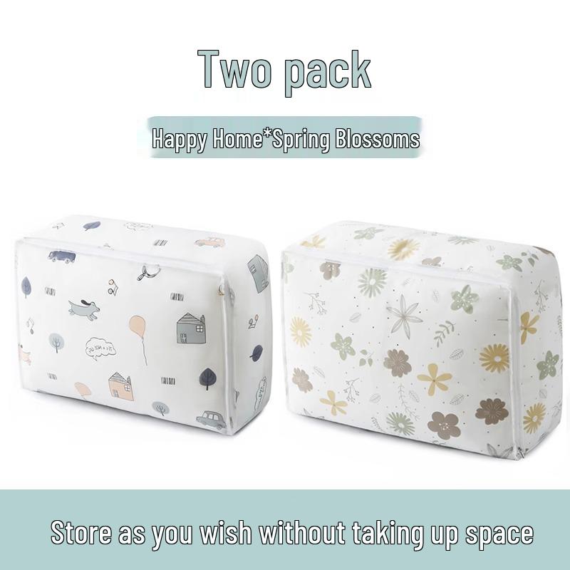 Large Capacity Zippered Storage Bag for Out-of-Season Quilts and Blankets
