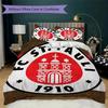 S t. Juego de Ropa de Cama Pauli FC Pattern uilt Set uilt Cover Funda de Almohada Decoración del Hogar Regalo de Cumpleaños (1 * funda de edredón + 2 * fundas de almohada sin relleno)