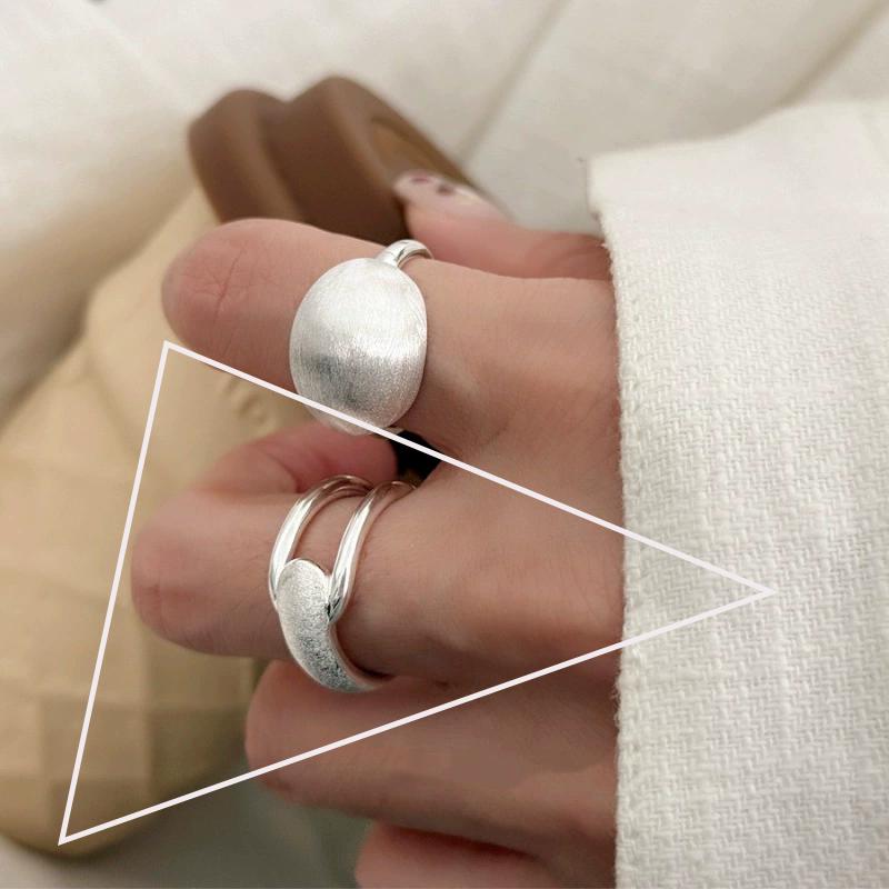 PANJBJ 925 Sterling Silver Geometric Cross Ring for Women Girl Fashion Individuality Concise Jewelry Birthday Gift Dropshipping