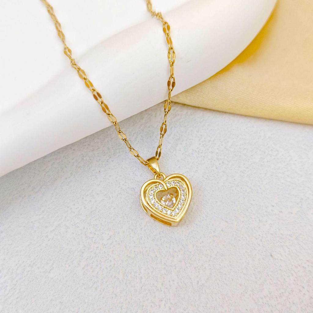 Women's Gold-Plated Copper Necklace: Luxury Fu Lu Pendant Clavicle Chain - Versatile Fashion Accessory