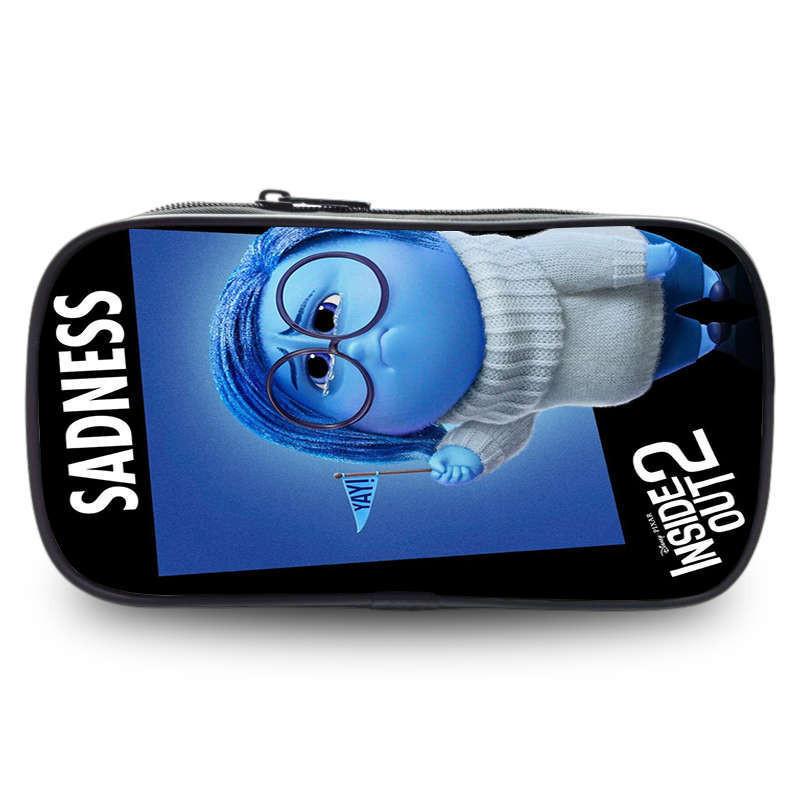 Inside Out 2 Large Capacity Pencil Case For Students Oxford Material