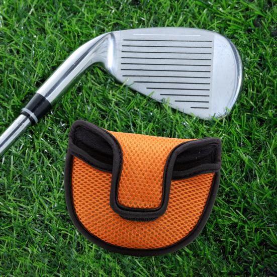 Golf Putter Headcover Portable Mesh Head Cover Versatile Club Protector with Fastener Tape for Most Golf Putters