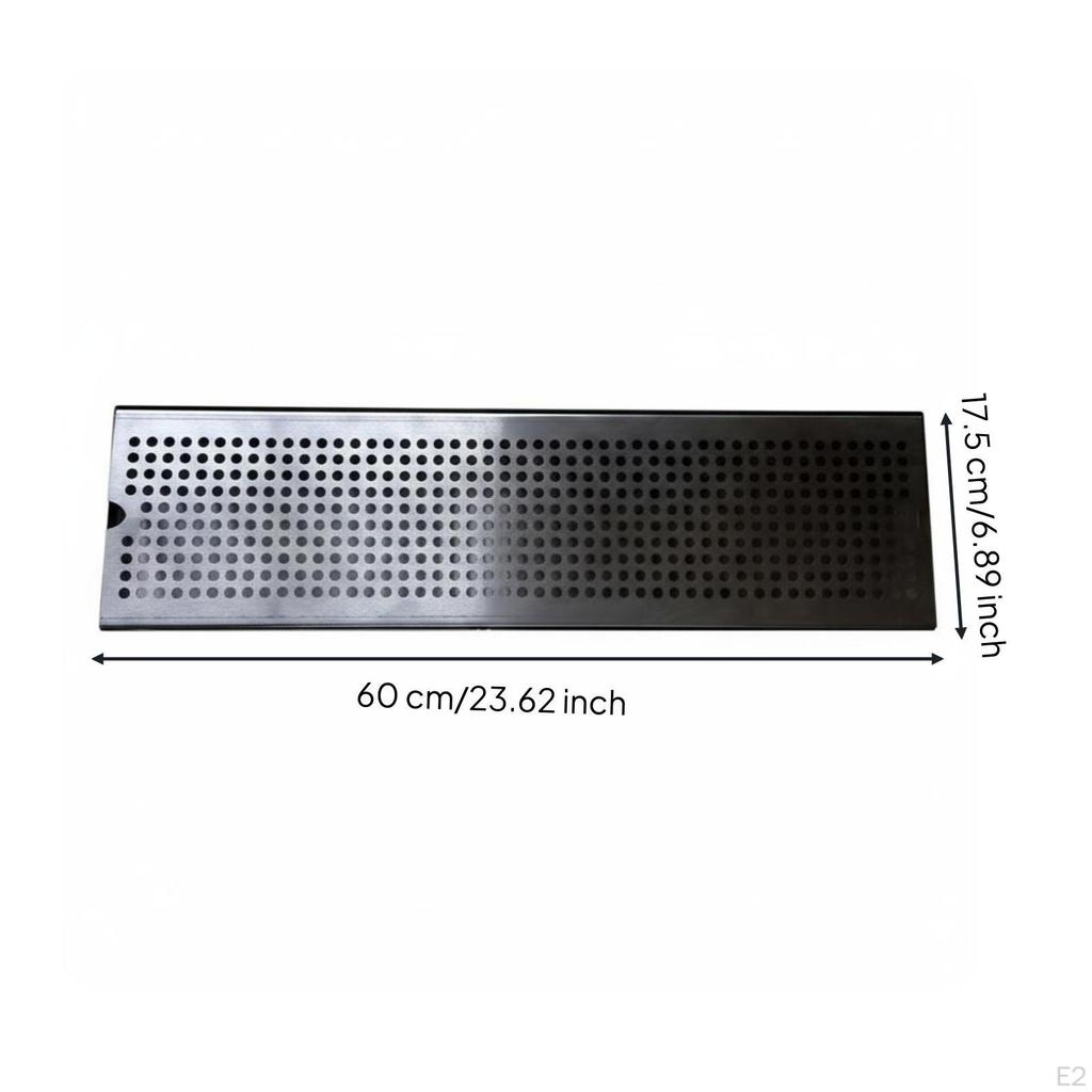 Stainless Steel Draining Tray Rectangular Spill Catcher Metal Pan Board for Prep
