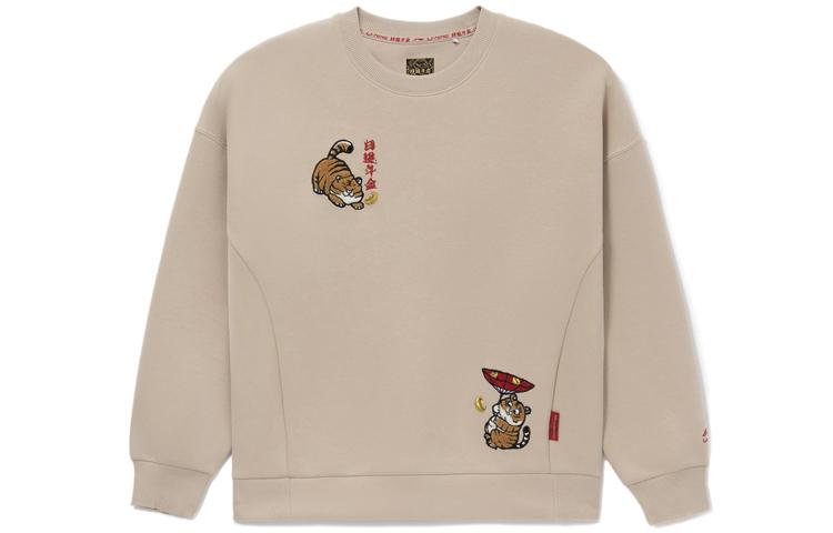Li Ning Sports Trendy Collection Sweatshirt Women s Mist Apricot AWDS158-1 L