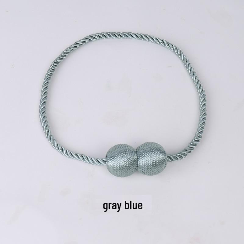 Modern No-Punch Magnetic Curtain Strap & Buckle Length: 47cm серый/синий