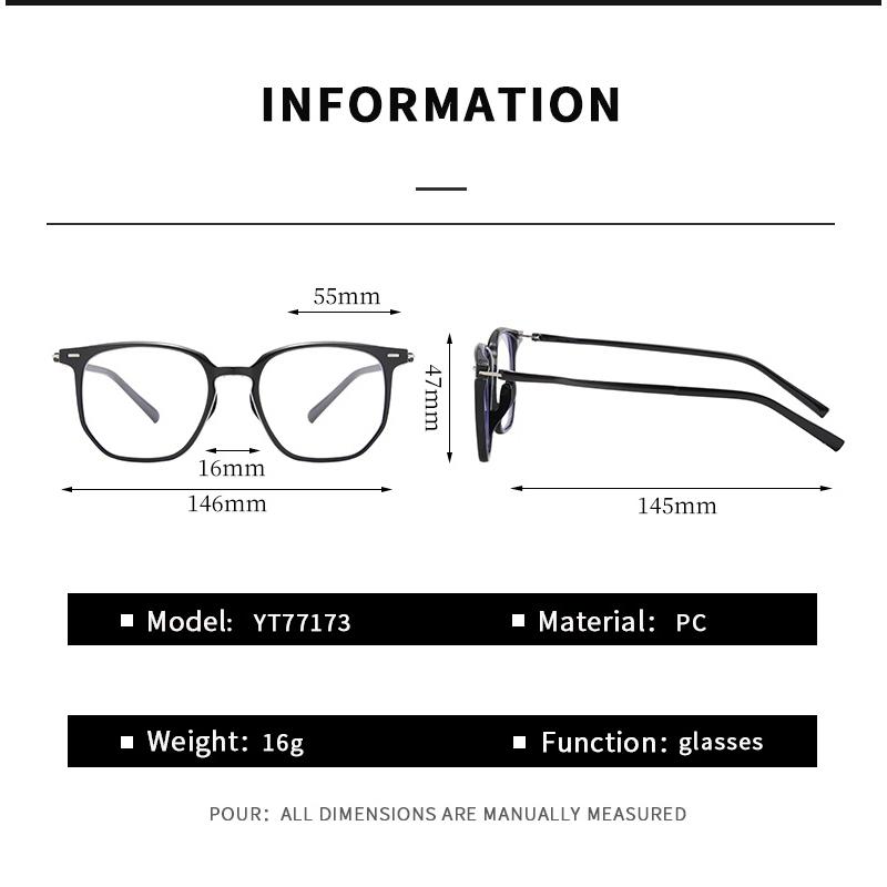 Anti-blue Light Glasses Niche Simple Square Eyewear Women Men Daily Luxury Eyeglas Blue Light Blocking Man Lady Computer Eyeglas