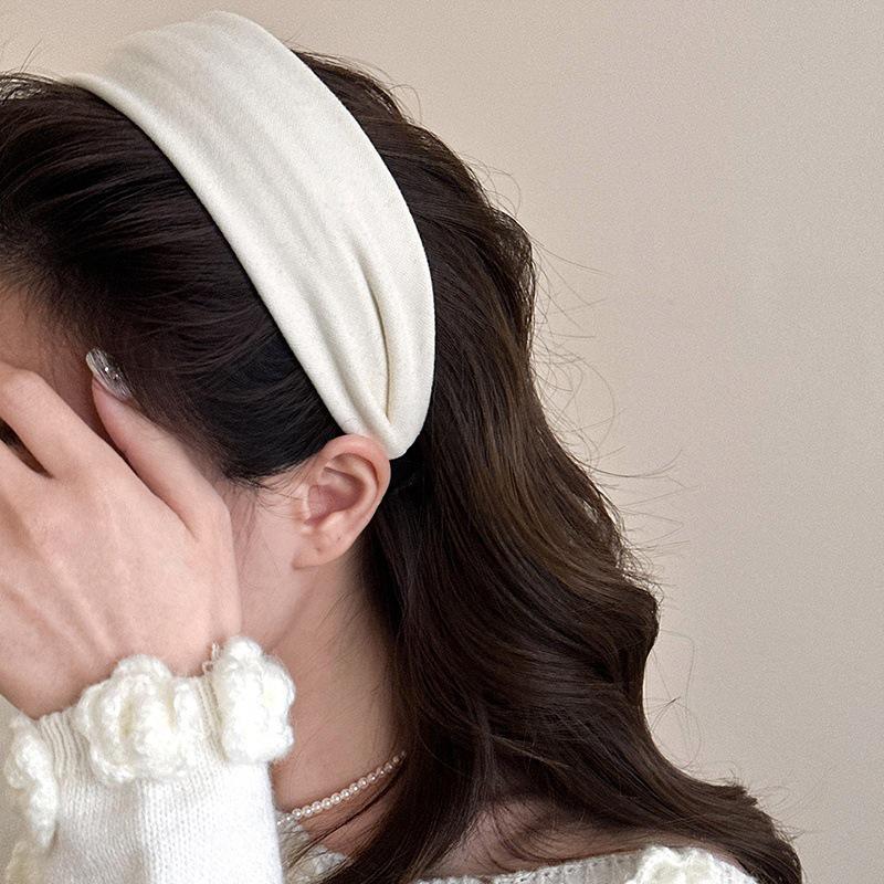 Diadema de Mujer de Corona Alta y Borde Ancho: Elegante Accesorio para el Cabello de Gama Alta 2025 para Lavado Facial y Uso Diario.