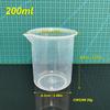 6Pc Transparent Measuring Cups For Kitchen Laboratory Test Beaker With Scale 50/100/200/300/500/1000ml Clear Plastic Mixing Cups