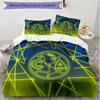 3pcs Duvet Cover Set (1*Duvet Cover + 2*Pillowcase, Without Core), Club America Print Soft All‑Season Bedding Set, Home Bedroom Decor Gift
