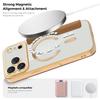 For iPhone 17 Pro Max Case Compatible with MagSafe Rhombus PU Leather Phone Cover