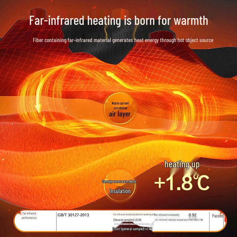 Yiershuang Men's Self-Warming 100% Cotton Thermal Underwear Set