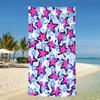 Pastel Blue Pink Gradient Star Beach Towel Minimalist Aesthetic Print Quick Dry Towel for Girls