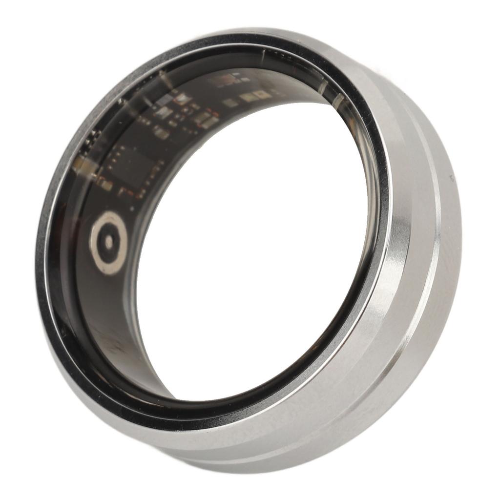 Smart Ring Silver IP68 Waterproof Pedometer Sleep Fitness Monitoring Remote Control Photo Taking Smart Health Tracker