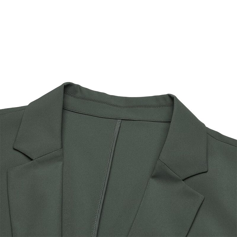 FILA Solid Color Casual Comfortable Business Long Sleeve Suit Men suits Military-Gray-Green F11M422712F-KK