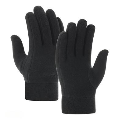 Motorcycle Winter Gloves Extra Soft Elastic Solid Color Plush Lining Windproof Cold Weather Touch Screen Gloves