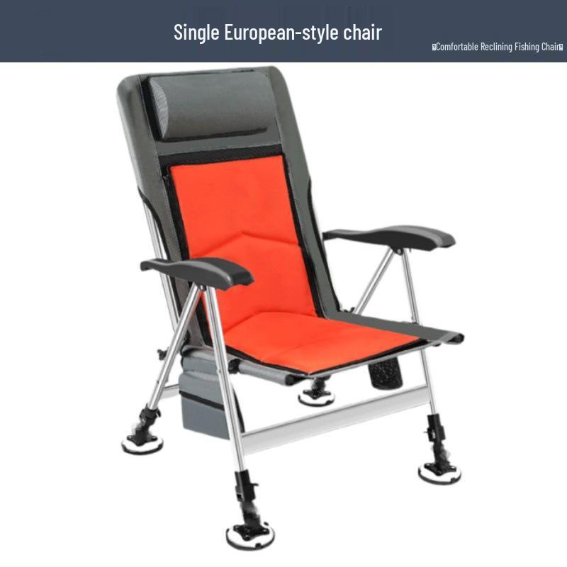 European Style Multi-functional Lightweight Aluminum Fishing Recliner Chair D1 Thickened Aluminum Alloy European Sofa Chair