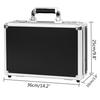 Rxakudedo Attache Case, Aluminum Case with Password Entry, Black, 36cm Long x 10cm Wide x 25cm High (Perfect for Commuting)