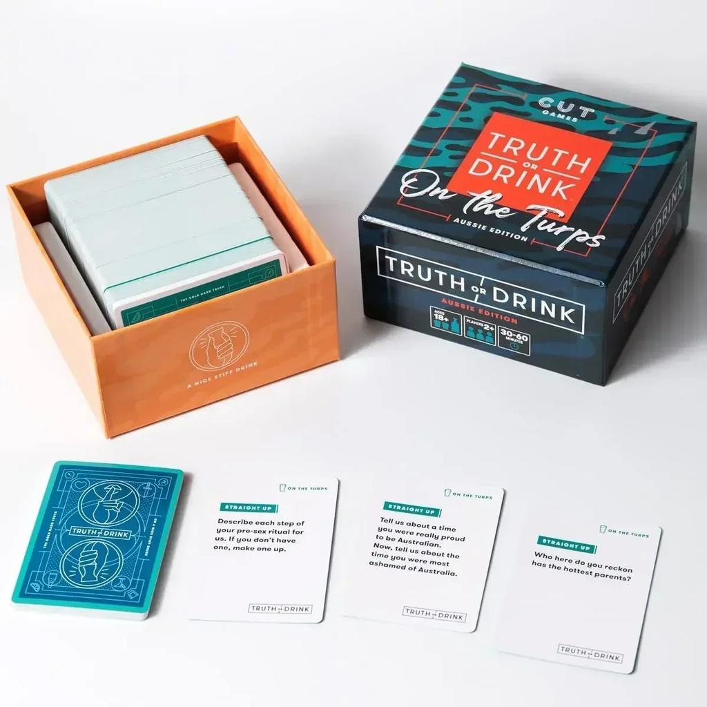 Truth or Drink English Board Games Drinking Card Friends Party Board Game