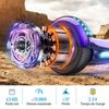 Hoverboard 6,5 Zoll mit Bluetooth und LED - RCB - Perfektes Geschenk für Kinder Chromviolett