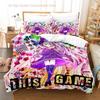 Conjunto de Roupa de Cama No Game No Life Solteiro Twin Casal Queen King Size Conjunto de Cama para Quarto de Meninos Adultos Conjuntos de Capa de Edredom Conjunto de Lençóis de Cama 3D Anime