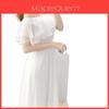 Kleid mit Rüschenärmeln und abstraktem Druck für Frühling und Sommer