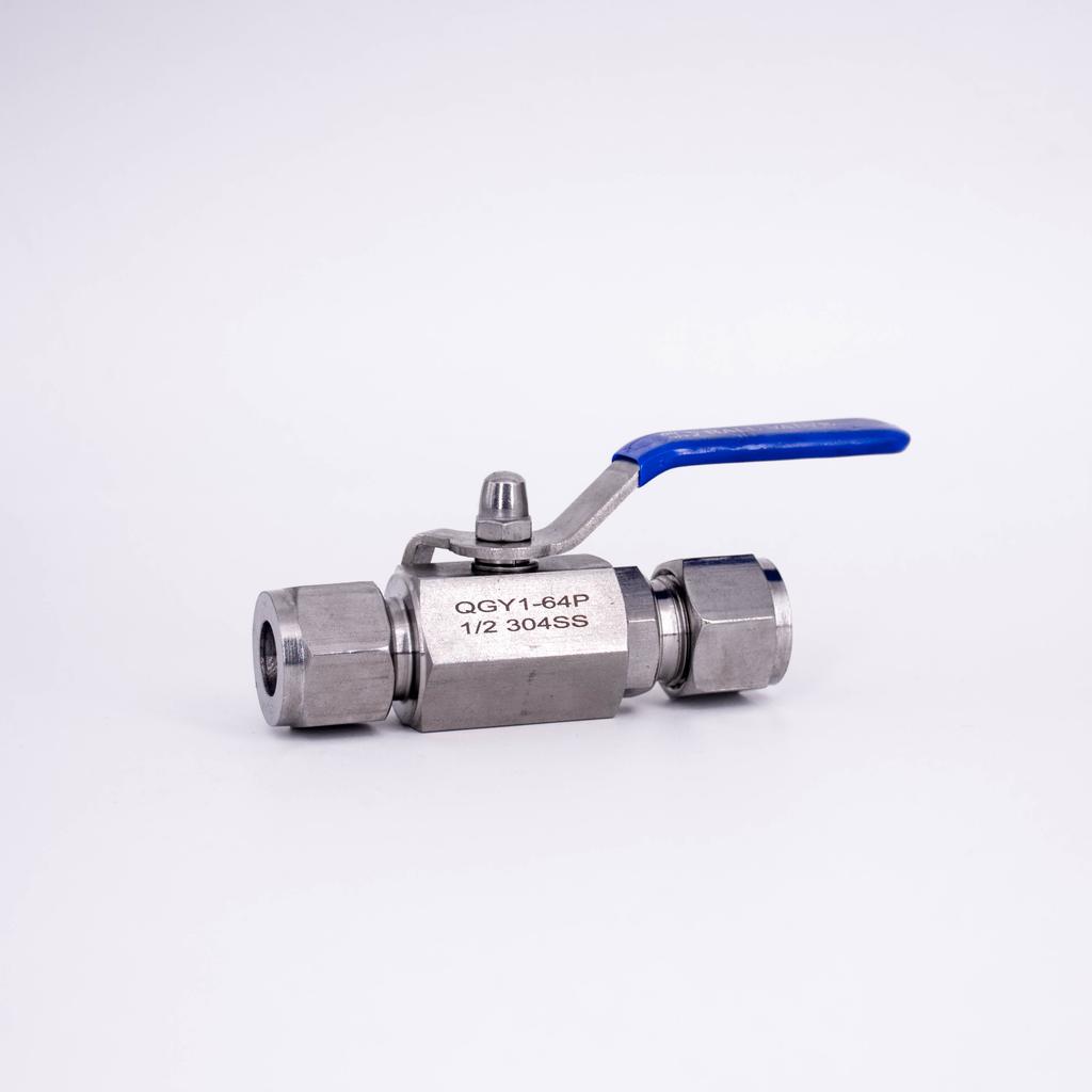 Fit 6/8/10/12/14mm 1/4" 3/8" 1/2" Tube OD Compression Ball Valve 304 Stainless Steel