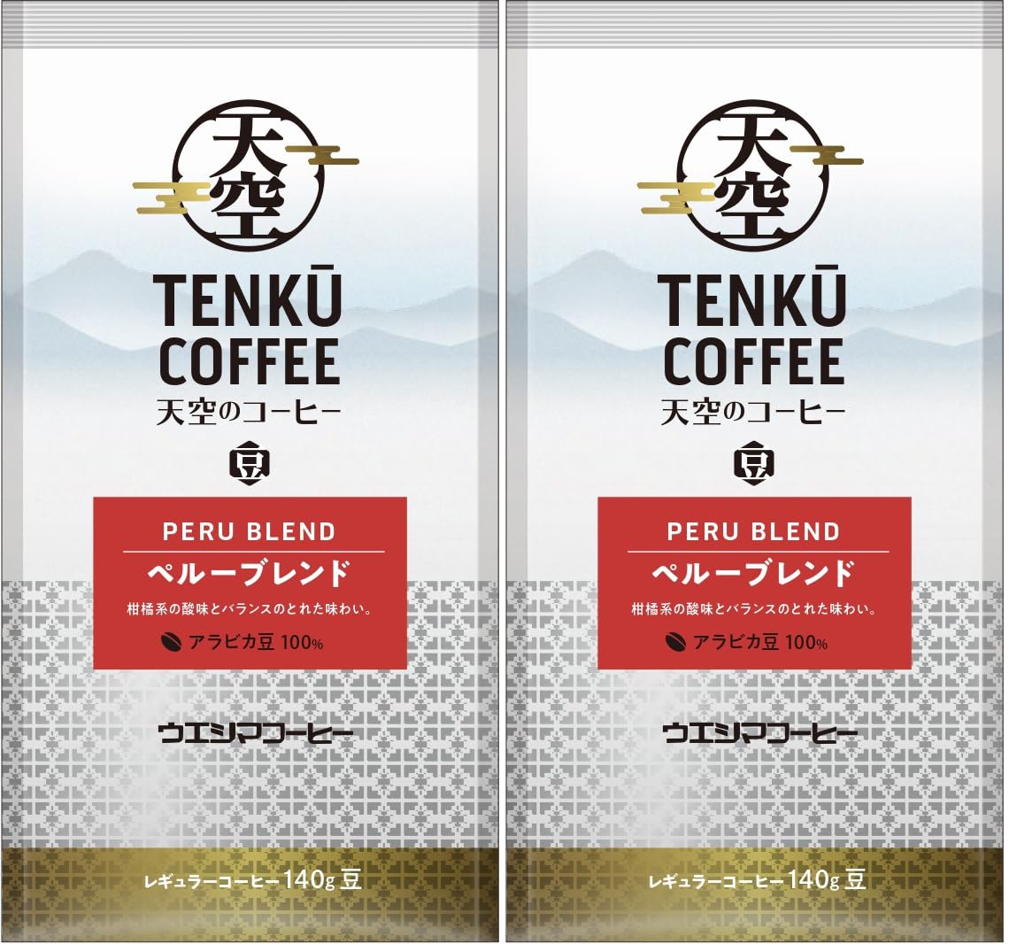 Ueshima Coffee Tenku no Coffee Peru Blend Coffee Beans x 2