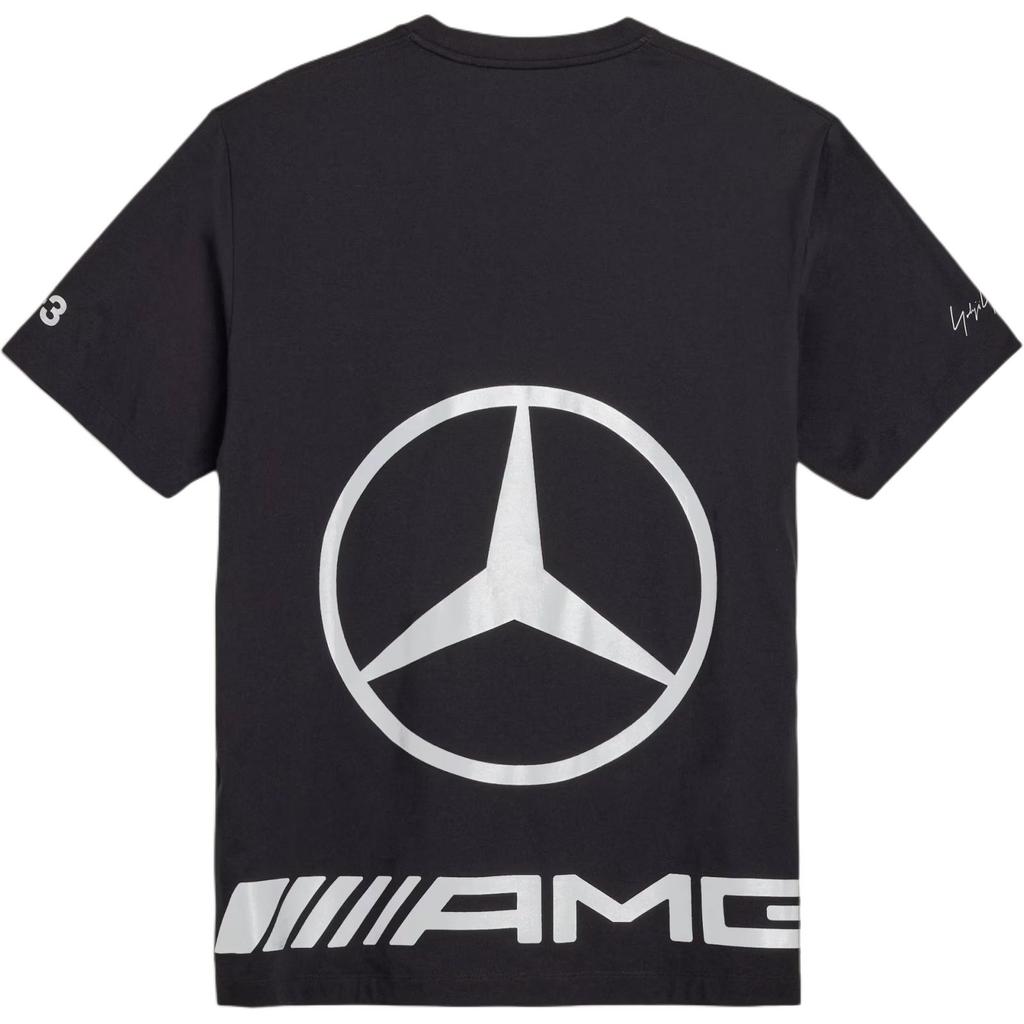 Y-3 × Yohji Yamamoto × Mercedes-AMG Petronas F1 Team Logo Round Neck Loose T-Shirt Men Tops KR2374