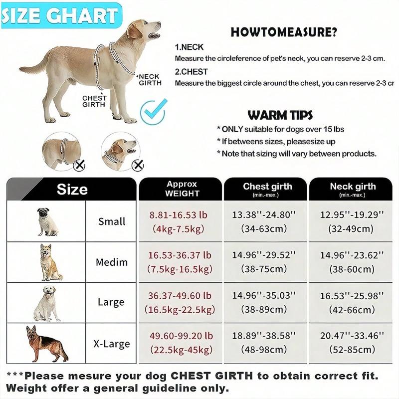 High Reflective Dog Harness Set, Ideal Choice for Outdoor Adventure, Multiple Sizes - Suitable for Small, Medium and Large Pets