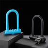 1 PCS Bike Lock Anti-Theft Mountain Bike Road Bike Silicone U-Lock Motorcycle Helmet Bicycle Electric Scooter Alloy Steel Black