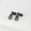 Hip-hop Stainless Steel Microphone Guitar Earring for Women Musical Ear Jewelry Girls Music Party Earrings Gift Accessories