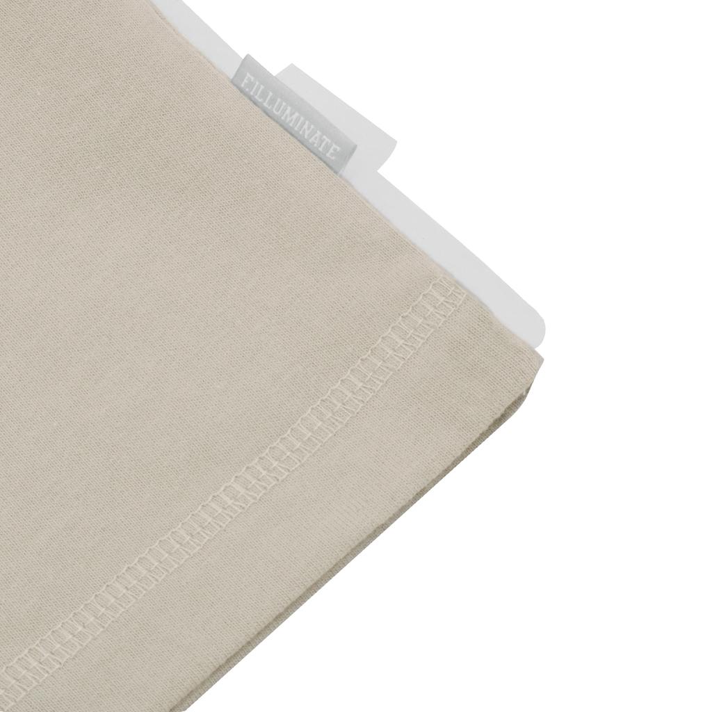 FILLUMINATE Oversized Pocket Coin T-Shirt - Beige