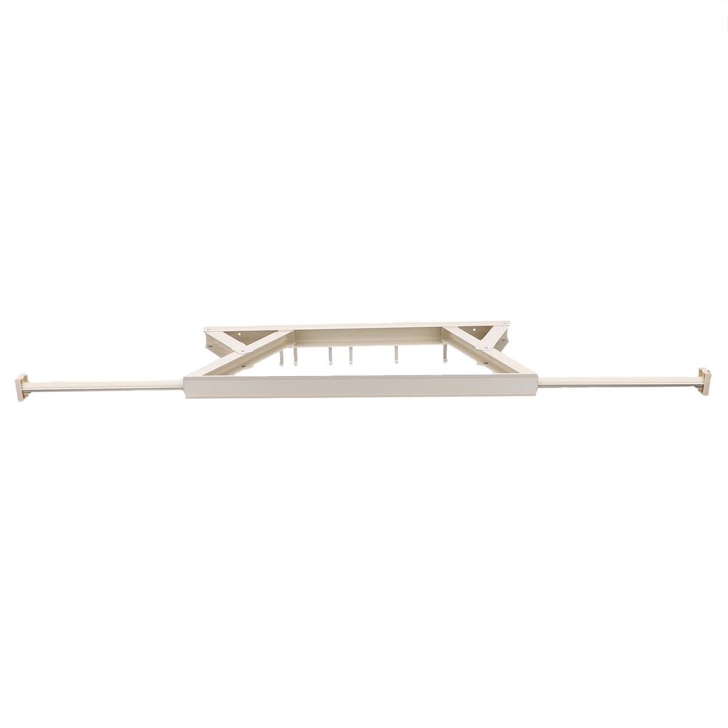 Wall Mounted Clothes Drying Rack Aluminum Retractable Folding Clothes Hanger Rack with Adhesive for Laundry Balcony Bathroom