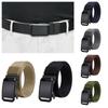 Metal Buckle Men Belt Canvas Canvas Waist Belt Retro Nylon Belt  Female