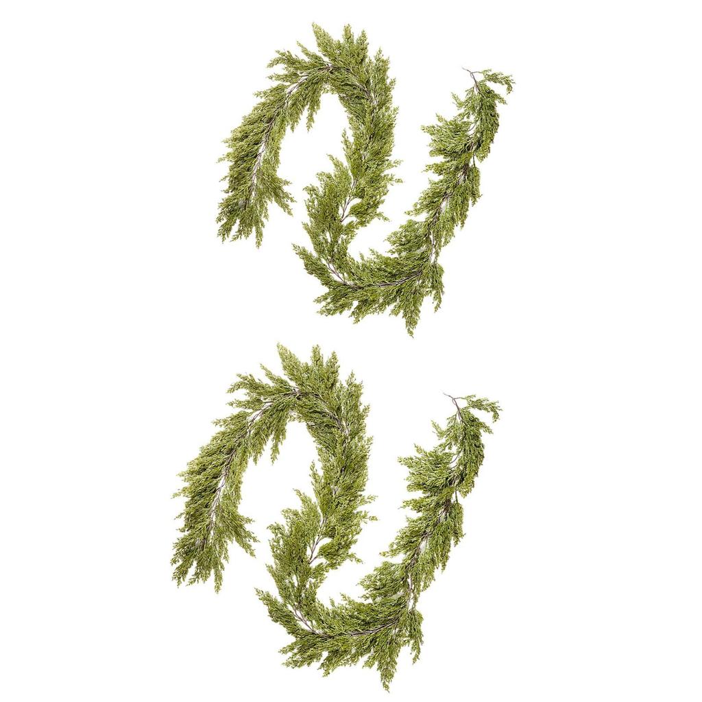 Christmas Artificial Cypress Leaf Vine Lifelike for Front Door Multipurpose