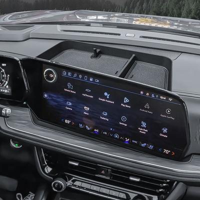 Mittelkonsole Armaturenbrett Ablage Organizer für 2025 Chevy Suburban Tahoe Innenraumaufbewahrung Armaturenbrett Hinter Bildschirm Autozubehör