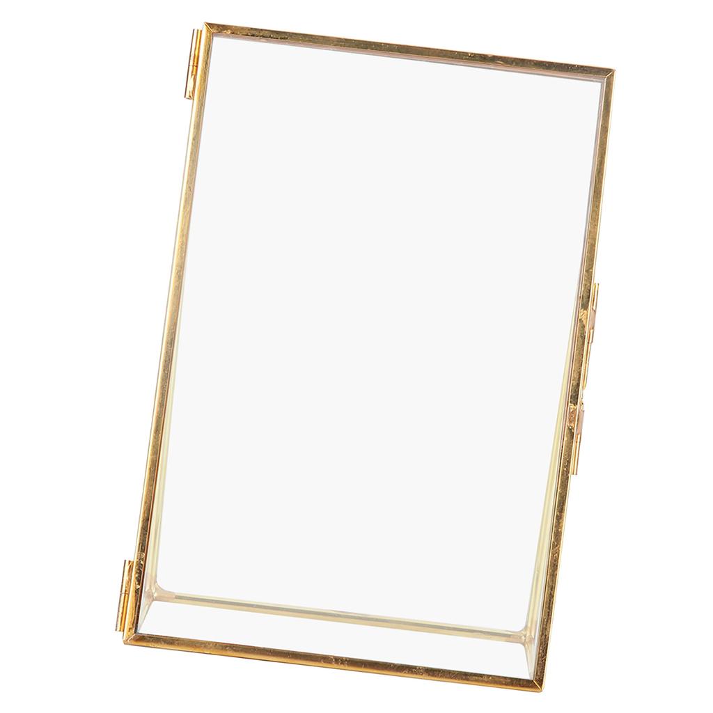 Alamă, retro, sticlă, metal, suport pentru camă foto de birou, bandă de cupru, camă foto din metal